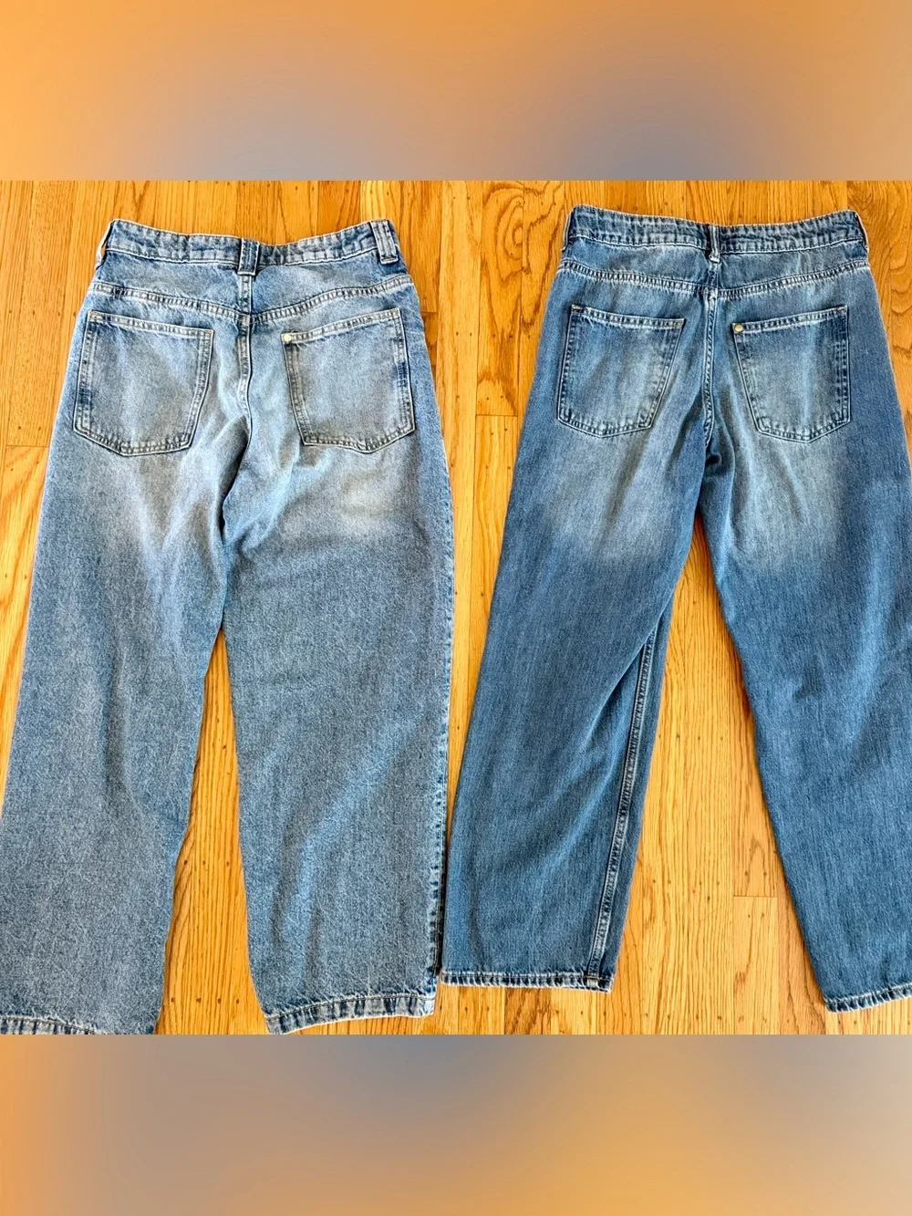 EUC Lot of Boys H&M Jeans Off White Hoodie and Gray Waffle Shirt - Size 16/18
